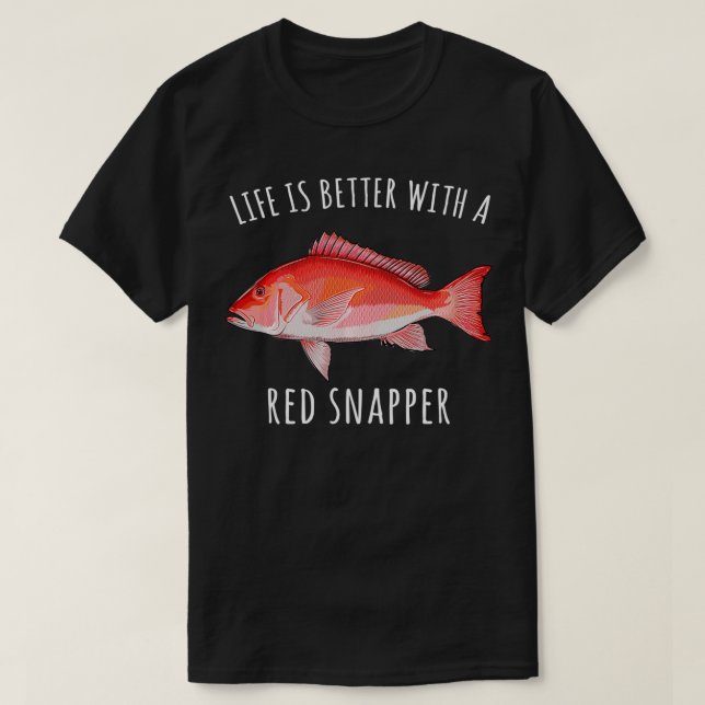 Camiseta A Vida É Melhor Com Um Pulso De Peixe Engraçado. (Frente do Design)