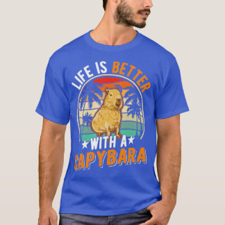 Camiseta A Vida É Melhor Com Uma Capybara 9