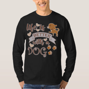 Camiseta A vida é melhor com uma citação engraçada