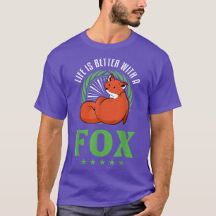 Camiseta A vida é melhor com uma Fox T-Shirt