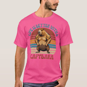 Camiseta A Vida É Melhor Com Uma Malhação Engraçado Da Capy