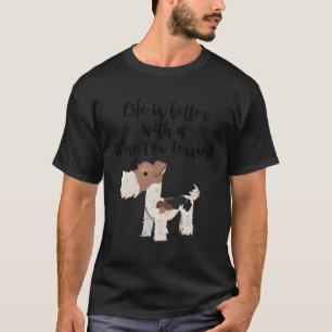 Camiseta A Vida É Melhor Com Uma Raposa De Fio