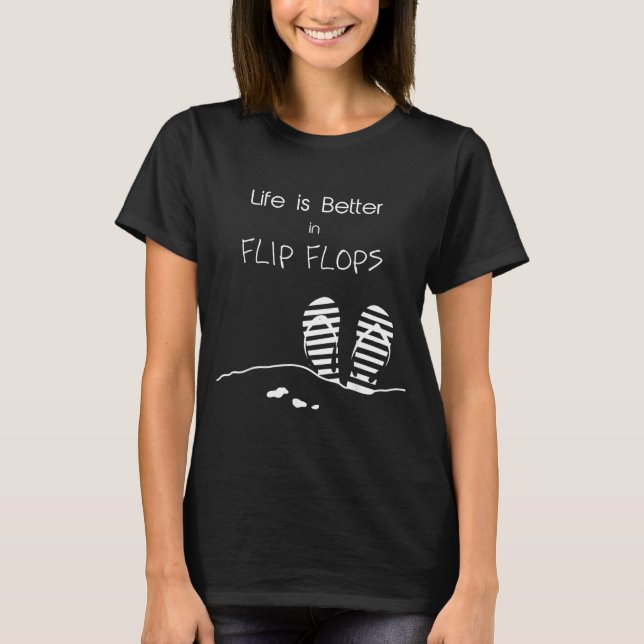 Camiseta A vida é melhor de Chinelo (Frente)