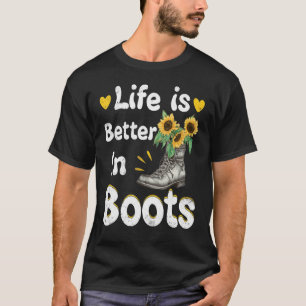 Camiseta A Vida É Melhor Em Boas Portas