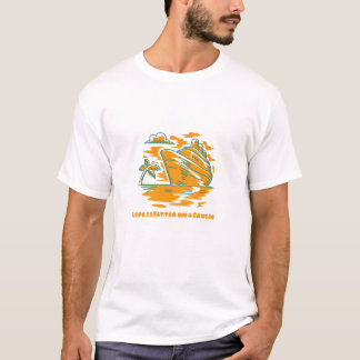 Camiseta A vida é melhor em cruzeiro - Des de férias tropic