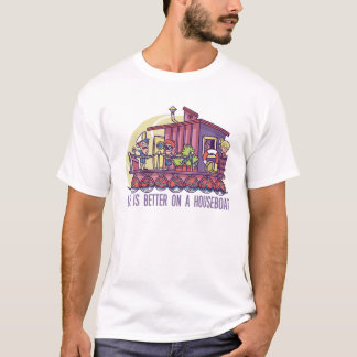Camiseta A Vida É Melhor Em Um Lar De Casa Engraçado