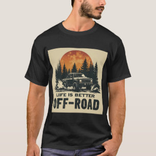 Camiseta A Vida É Melhor Fora De Estrada - Aventura