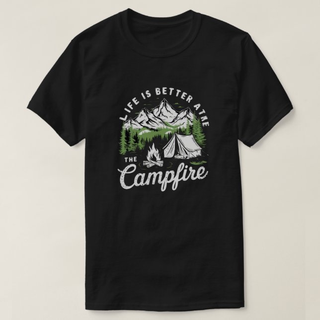Camiseta A Vida É Melhor Na Campanha (Frente do Design)