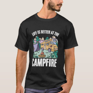 Camiseta A Vida É Melhor Na Campanha De Wanderlust De Campf