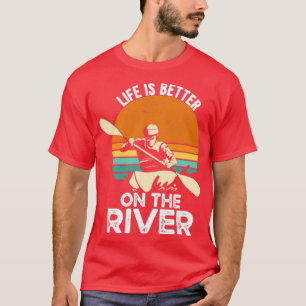 Camiseta A Vida É Melhor Na Canoa Do Rio