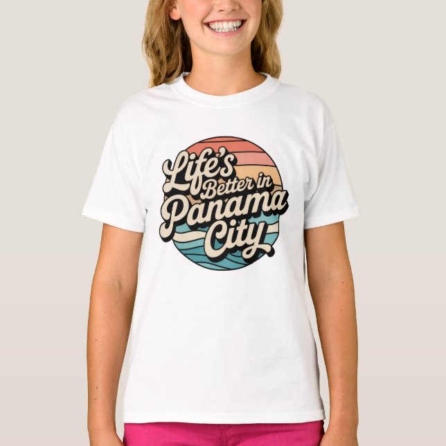 Camiseta A vida é melhor na Cidade do Panamá (Frente)