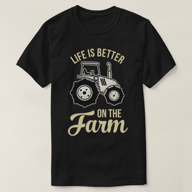 Camiseta A vida é melhor na Fazenda (Frente do Design)