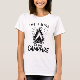 Camiseta A vida é melhor na fogueira
