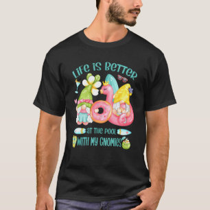 Camiseta A Vida É Melhor Na Piscina - Refrigeração De Verão