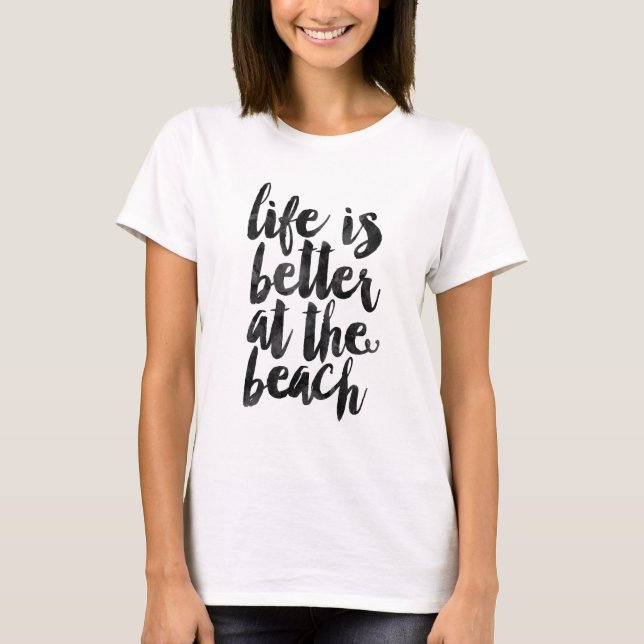 Camiseta A vida é melhor na praia (Frente)