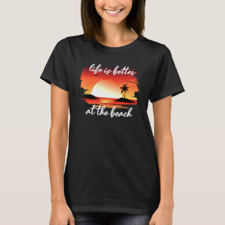 Camiseta A Vida É Melhor Na Praia