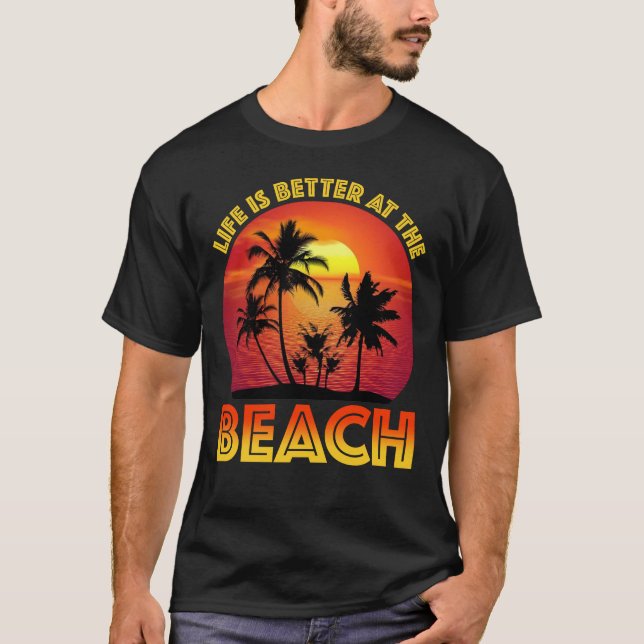 Camiseta A Vida É Melhor Na Praia (Frente)