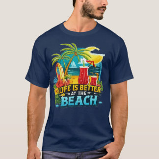 CAMISETA A VIDA É MELHOR NA PRAIA
