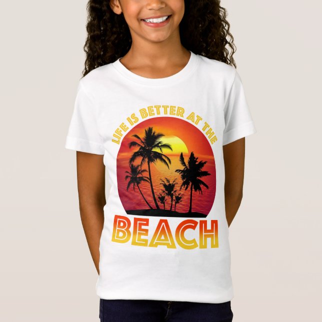 Camiseta A Vida É Melhor Na Praia (Frente)