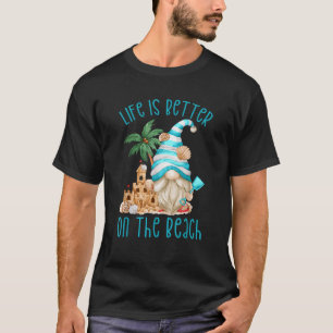 Camiseta A Vida É Melhor Na Praia Para O Verão Engraçado