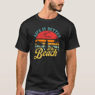 Camiseta A Vida É Melhor Na Praia Rastafarianismo Jamaicano