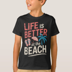 Camiseta A Vida É Melhor Na Praia Summer Vibes Roupa