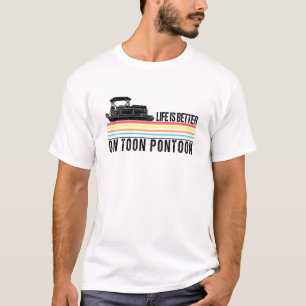 Camiseta A Vida É Melhor No Barco Do Barco Do Brinquedo