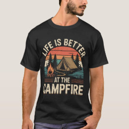 Camiseta A vida é melhor no Campfire