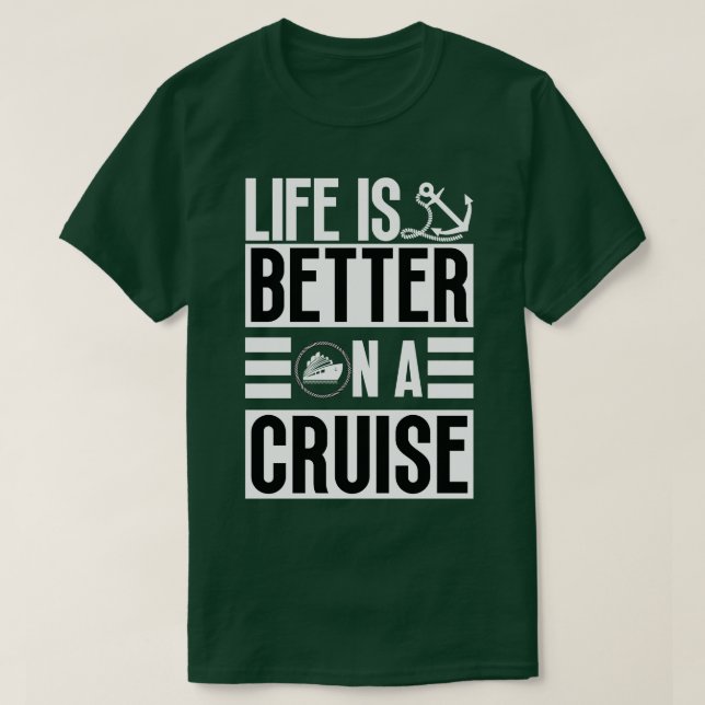 Camiseta A vida é melhor no cruzeiro 5 (Frente do Design)