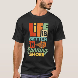 Camiseta A Vida É Melhor No Funcionamento De Calçados Funny