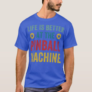 Camiseta A vida é melhor no funno da Arcade Machines Pinbal