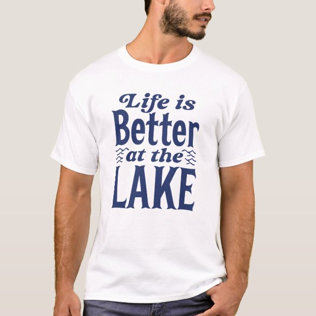 Camiseta A Vida É Melhor No Lago (Frente)