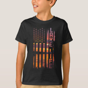 Camiseta A Vida É Melhor No Lago Pontão Boating Wakeboa