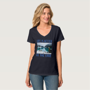 Camiseta A vida é melhor no lago T-Shirt