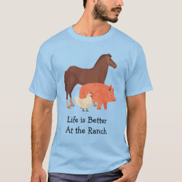 Camiseta A vida é melhor no Ranch T-Shirt