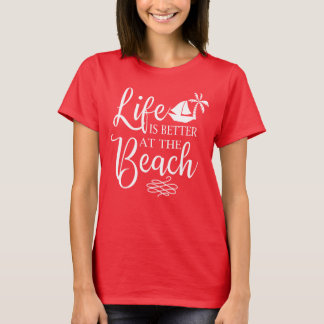 Camiseta A vida é melhor no verão da praia