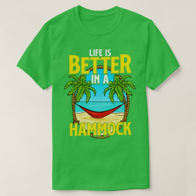 Camiseta A Vida É Melhor No Verão De Hammock Beach (Frente do Design)