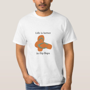 Camiseta A vida é melhor nos Chinelos