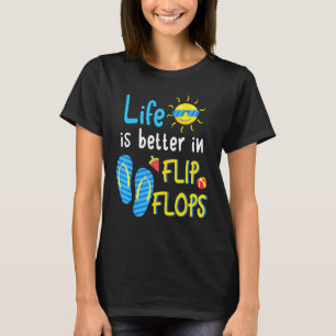 Camiseta A Vida É Melhor Nos Chinelos 3
