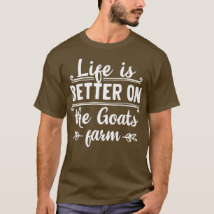 Camiseta A vida é melhor nos fazendas dos agricultores biol