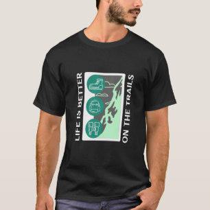Camiseta A vida é melhor nos trilhos