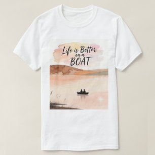 Camiseta A vida é melhor num barco