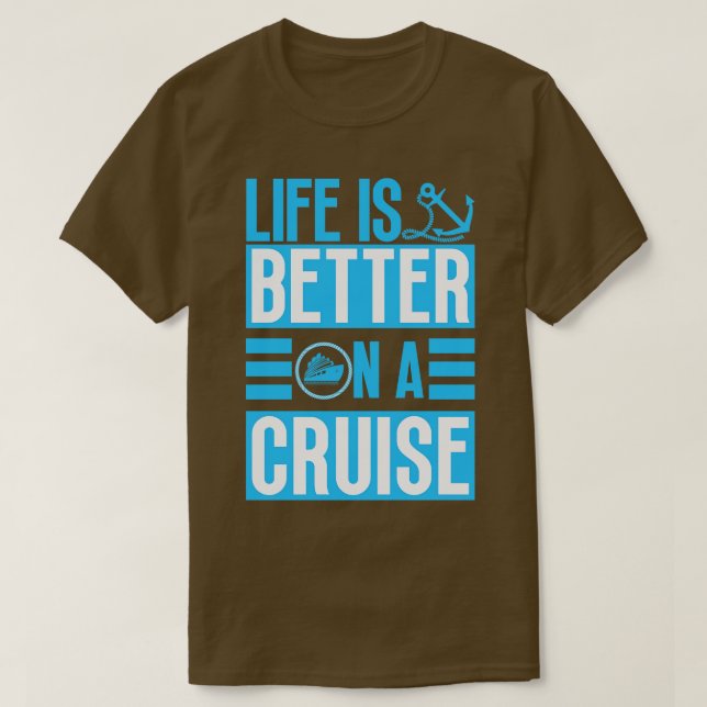 Camiseta A vida é melhor num cruzeiro 33 (Frente do Design)