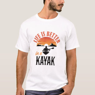 Camiseta A vida é melhor num Kayak