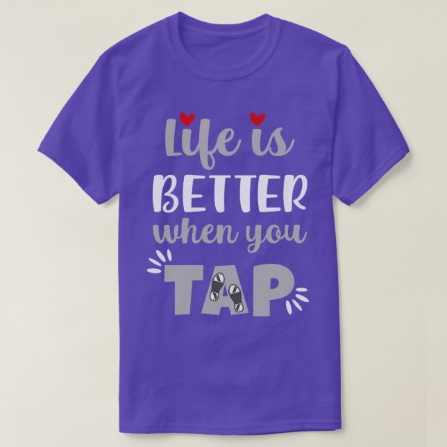 Camiseta A Vida É Melhor Quando Se Toca (Frente do Design)