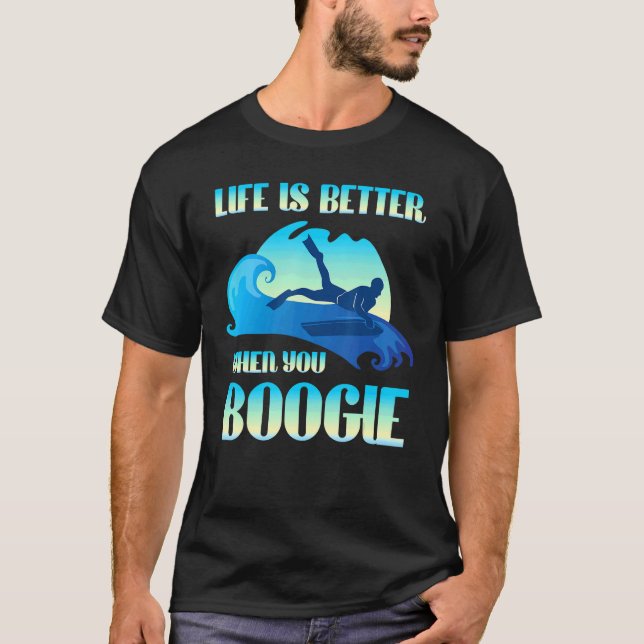 Camiseta A Vida É Melhor Quando Você Booga O Conselho Surfi (Frente)
