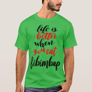 Camiseta A Vida É Melhor Quando Você Come Bibimbap 3