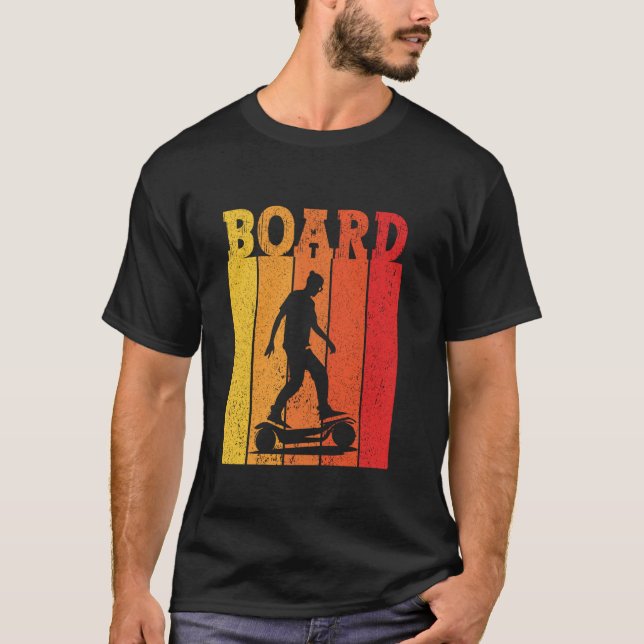Camiseta A vida é melhor quando você está no hoverboard (Frente)