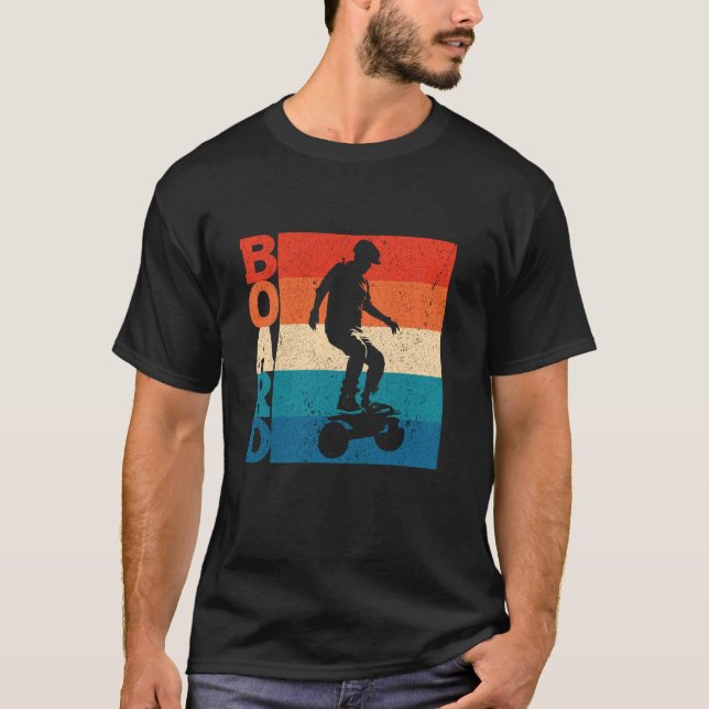 Camiseta A vida é melhor quando você está no hoverboard (Frente)
