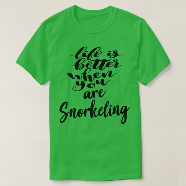 Camiseta A Vida É Melhor Quando Você Está Sroncando (Frente do Design)
